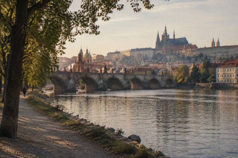 Charles Bridge, Prague Castle, and Malá Strana